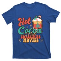 Retro Hot Cocoa And Christmas Movies Matching Family Xmas Meaningful Gift T-Shirt