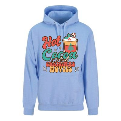 Retro Hot Cocoa And Christmas Movies Matching Family Xmas Meaningful Gift Unisex Surf Hoodie