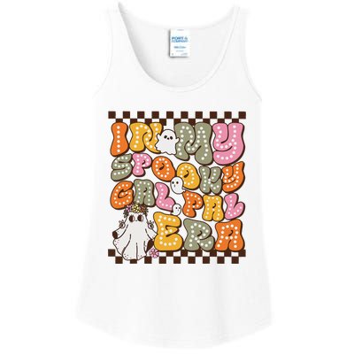 Retro Halloween Cute Ghost Spooky Gal Pal Era Ladies Essential Tank