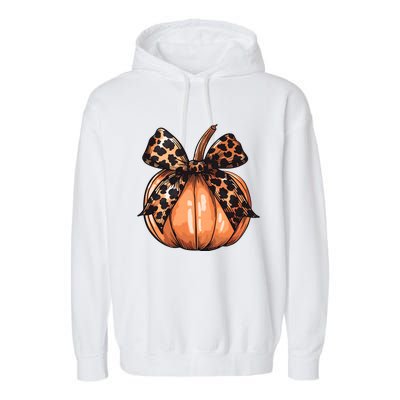 Retro Halloween Coquette Bow Garment-Dyed Fleece Hoodie