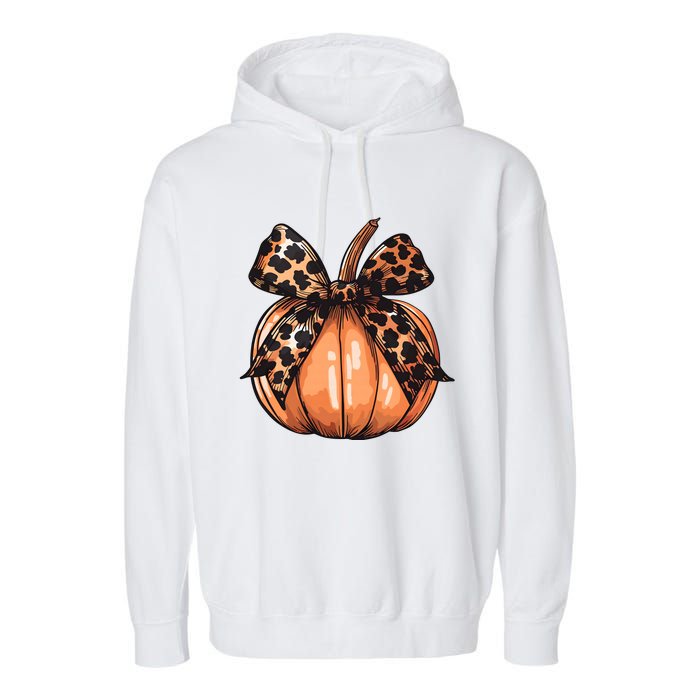 Retro Halloween Coquette Bow Garment-Dyed Fleece Hoodie