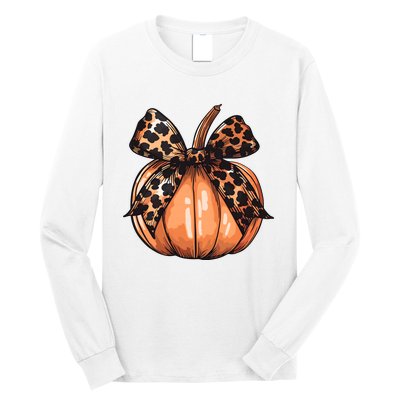 Retro Halloween Coquette Bow Long Sleeve Shirt