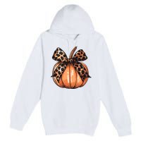 Retro Halloween Coquette Bow Premium Pullover Hoodie