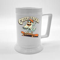 Retro Halloween Creep It Real Vintage Ghost Halloween Beer Stein