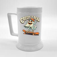 Retro Halloween Creep It Real Vintage Ghost Halloween Beer Stein