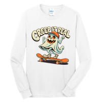 Retro Halloween Creep It Real Vintage Ghost Halloween Tall Long Sleeve T-Shirt