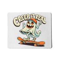 Retro Halloween Creep It Real Vintage Ghost Halloween Mousepad