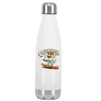 Retro Halloween Creep It Real Vintage Ghost Halloween Stainless Steel Insulated Water Bottle