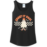 Retro Halloween Creep It Real Vintage Ghost Halloween Ladies Essential Tank