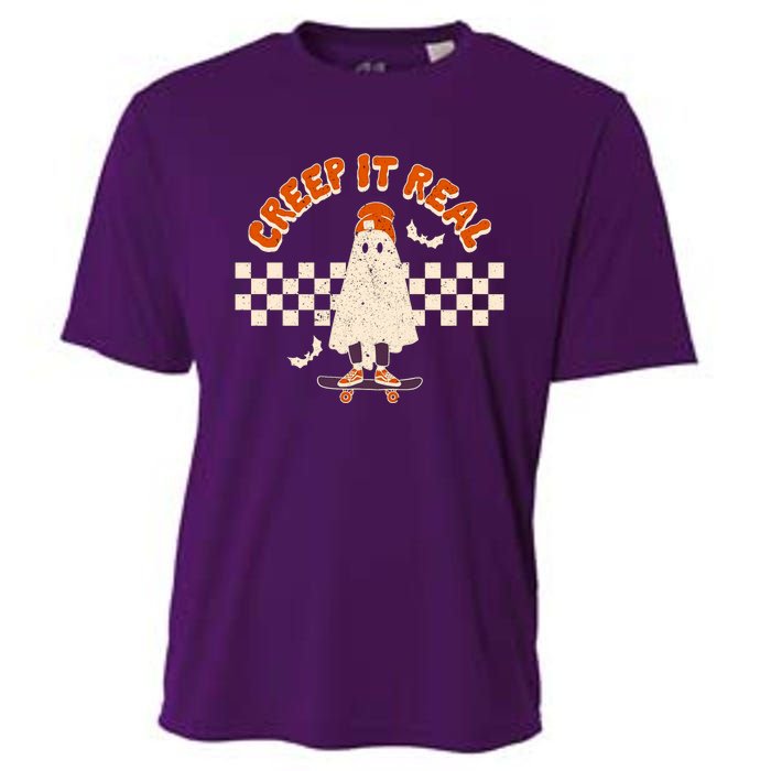 Retro Halloween Comfort Colors Shirt, Creep It Real Cooling Performance Crew T-Shirt