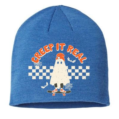 Retro Halloween Creep It Real Sustainable Beanie