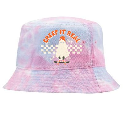 Retro Halloween Creep It Real Tie-Dyed Bucket Hat