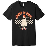 Retro Halloween Creep it Real Vintage Ghost Halloween Premium T-Shirt