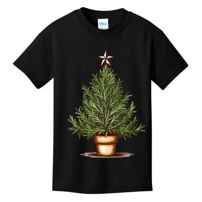 Rosemary Herb Christmas Tree Kids T-Shirt