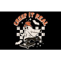 Retro Halloween Creep It Real Funny Ghost Skateboard Bumper Sticker