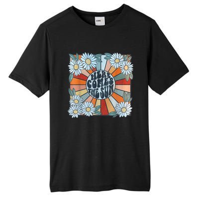 Retro Here Comes The Sun Floral Summer Family Vacation Happy Tall Fusion ChromaSoft Performance T-Shirt