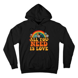 Retro Hippie Costume for Halloween - Peace, Love, and Tie Dye Hoodie