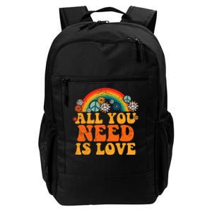 Retro Hippie Costume for Halloween - Peace, Love, and Tie Dye Daily Commute Backpack