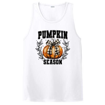 Retro Halloween Coquette Bow Pumpkin Season PosiCharge Competitor Tank