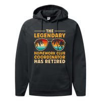 Retirement Homework Club Coordinator Retired Performance Fleece Hoodie