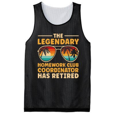 Retirement Homework Club Coordinator Retired Mesh Reversible Basketball Jersey Tank