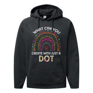 Rainbow Happy Dot Day Teacher Performance Fleece Hoodie