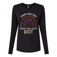 Rainbow Happy Dot Day Teacher Womens Cotton Relaxed Long Sleeve T-Shirt