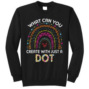 Rainbow Happy Dot Day Teacher Sweatshirt