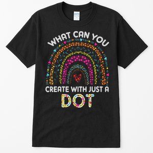 Rainbow Happy Dot Day Teacher Tall T-Shirt