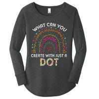 Rainbow Happy Dot Day Teacher Women's Perfect Tri Tunic Long Sleeve Shirt