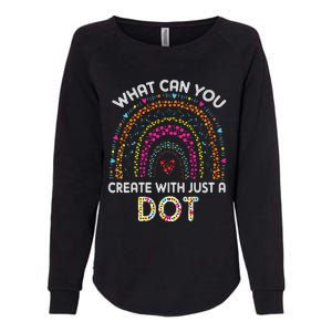 Rainbow Happy Dot Day Teacher Womens California Wash Sweatshirt