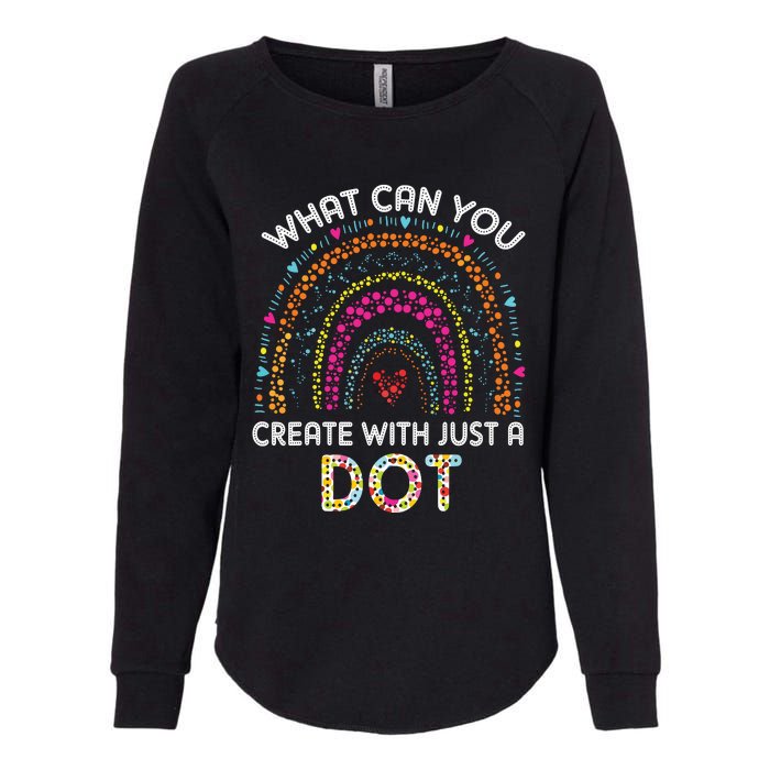 Rainbow Happy Dot Day Teacher Womens California Wash Sweatshirt