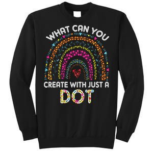 Rainbow Happy Dot Day Teacher Tall Sweatshirt