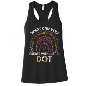 Rainbow Happy Dot Day Teacher Women's Racerback Tank