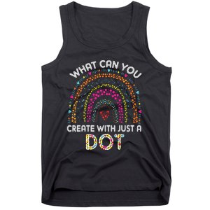 Rainbow Happy Dot Day Teacher Tank Top