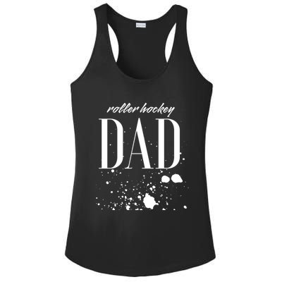 Roller Hockey Dad Game Day Biggest Fan Proud Parent Gift Ladies PosiCharge Competitor Racerback Tank