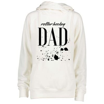 Roller Hockey Dad Game Day Biggest Fan Proud Parent Gift Womens Funnel Neck Pullover Hood