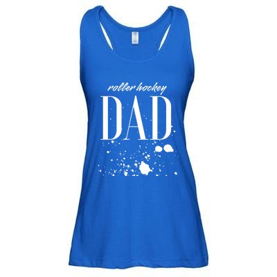 Roller Hockey Dad Game Day Biggest Fan Proud Parent Gift Ladies Essential Flowy Tank