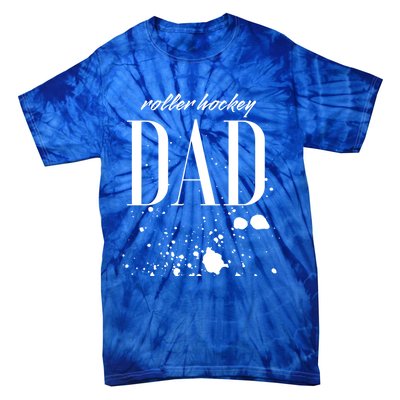 Roller Hockey Dad Game Day Biggest Fan Proud Parent Gift Tie-Dye T-Shirt