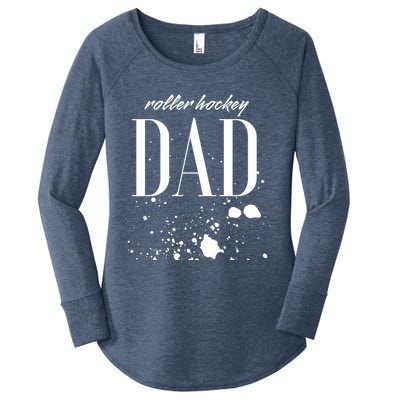 Roller Hockey Dad Game Day Biggest Fan Proud Parent Gift Women's Perfect Tri Tunic Long Sleeve Shirt