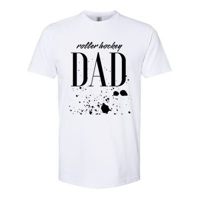 Roller Hockey Dad Game Day Biggest Fan Proud Parent Gift Softstyle® CVC T-Shirt