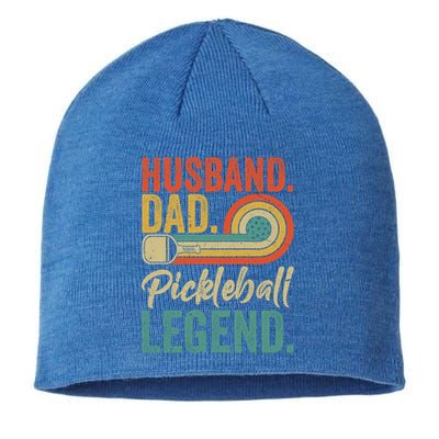 Retro Husband Dad Pickleball Legend Daddy Fathers Day Great Gift Sustainable Beanie