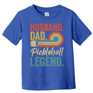 Retro Husband Dad Pickleball Legend Daddy Fathers Day Great Gift Toddler T-Shirt