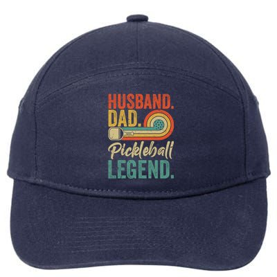 Retro Husband Dad Pickleball Legend Daddy Fathers Day Great Gift 7-Panel Snapback Hat