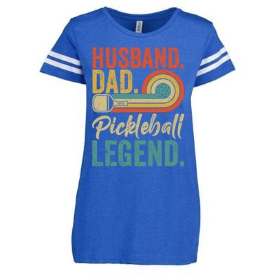 Retro Husband Dad Pickleball Legend Daddy Fathers Day Great Gift Enza Ladies Jersey Football T-Shirt