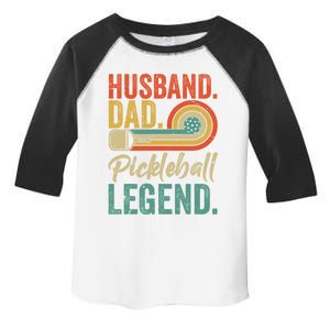 Retro Husband Dad Pickleball Legend Daddy Fathers Day Great Gift Toddler Fine Jersey T-Shirt