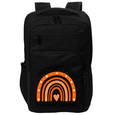 Rainbow Harmony Day Everyone Belongs Impact Tech Backpack