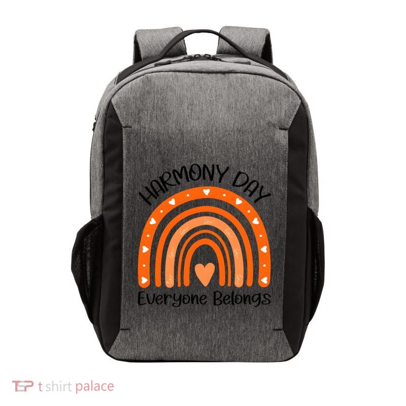 Rainbow Harmony Day Everyone Belongs Vector Backpack