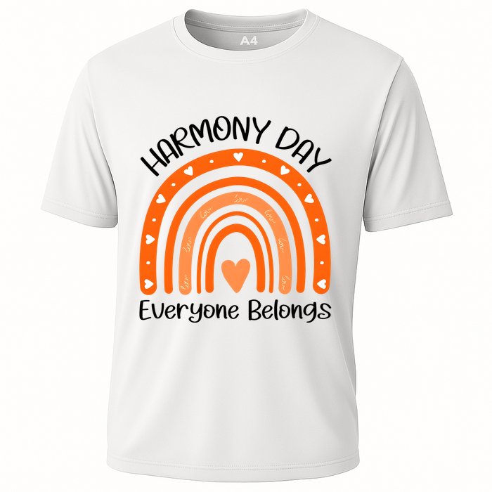 Rainbow Harmony Day Everyone Belongs Cooling Performance Crew T-Shirt