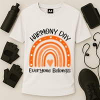 Rainbow Harmony Day Everyone Belongs Cooling Performance Crew T-Shirt